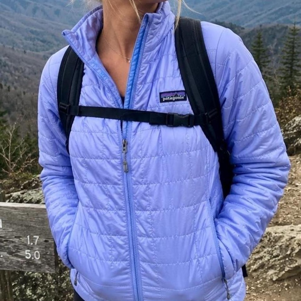 Patagonia Nano Puff Jacket Lavender Purple PrimaLoft Puffer M - Picture 2 of 8